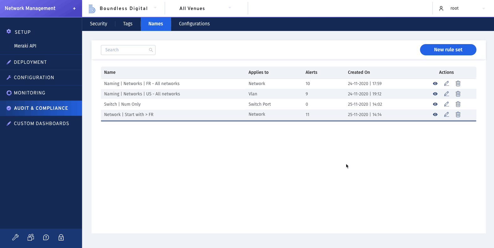 Device name compliance for Meraki