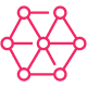icon network pink
