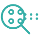 icon magnifying glass green