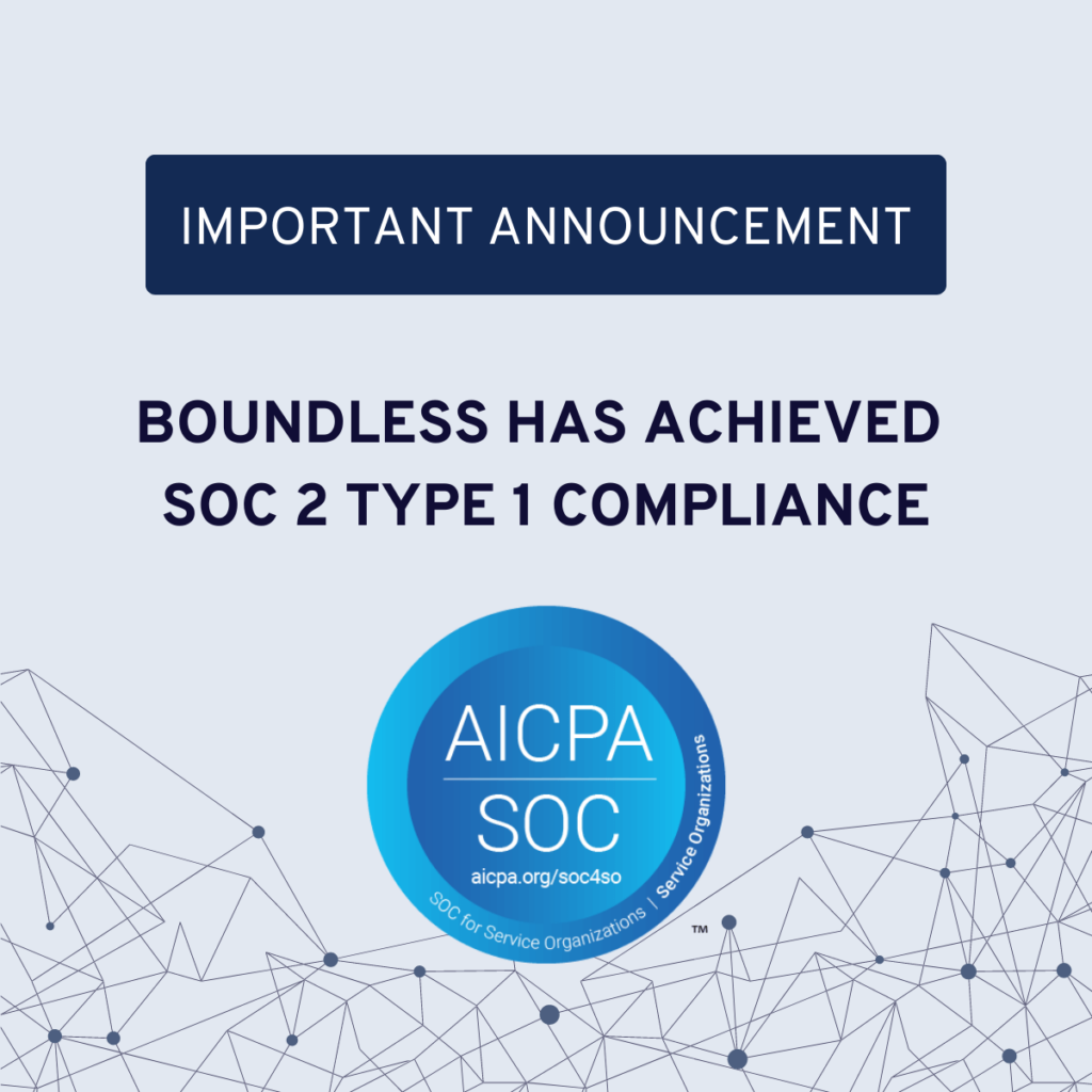 important announcement: boundless has achieved soc 2 type 1 compliance