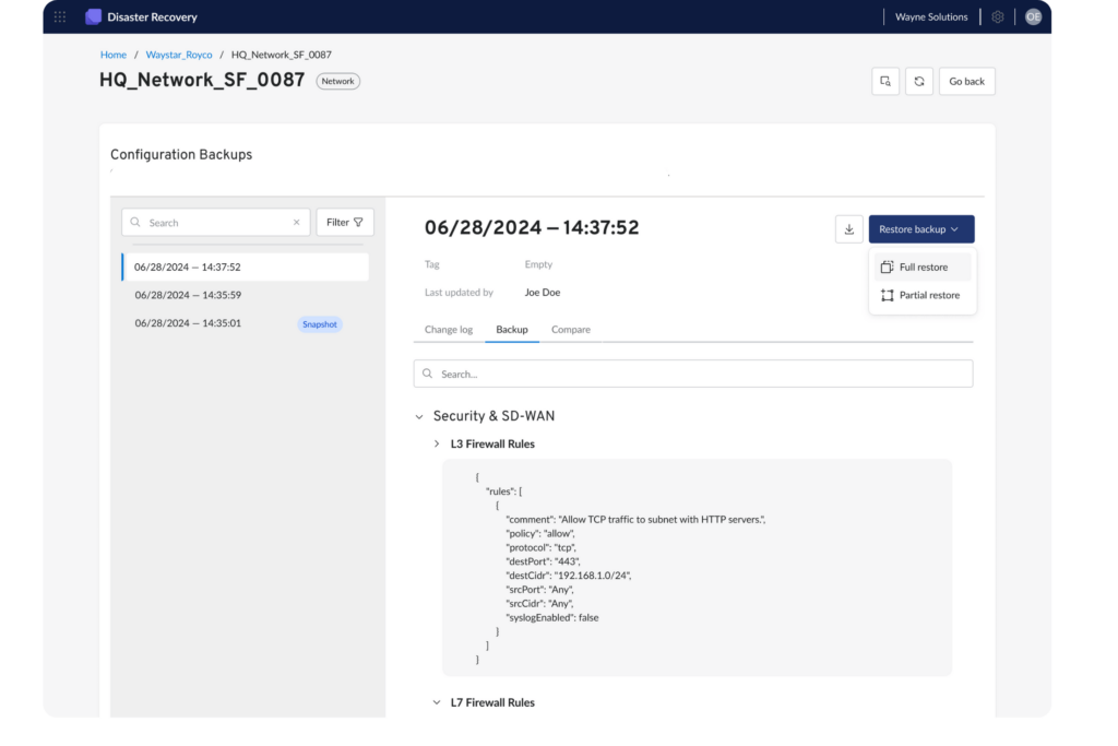 Boundless Safeguard Backup